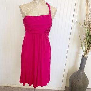 Cache dress size medium Fuscia pink knit soft EUC